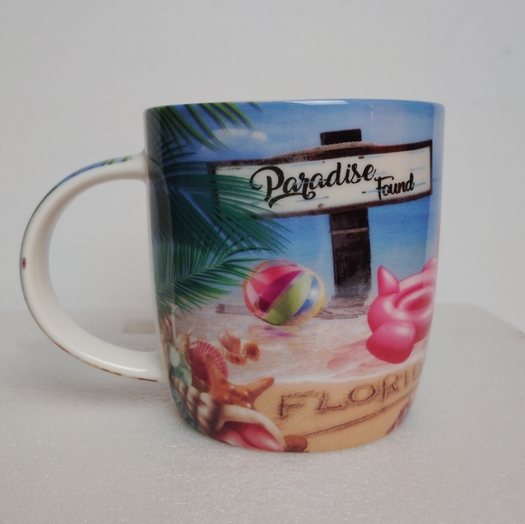 Florida Tropical Ceramic Coffee Mug ~ The Post Card Factory - Picture 3 of 9
